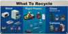 NYC RECYCLING PLASTIC METAL GLASS SIGN