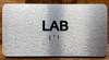 NYC LAB SIGN WITH RAISED LETTERS