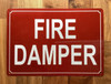 NYC FIRE DAMPER SIGN