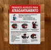 HPD NYC RESTURANT SIGN- SPANISH FIRST AID FOR CHOKING SIGN