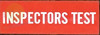 NYC INSPECTORS TEST STICKER SIGN