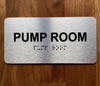 HPD PUMP ROOM SIGN WITH RAISED LETTERS