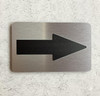 NYC ARROW SIGN WITH RAISED LETTERS/IMAGE INCLUDES RED ADHESIVE PAD FOR EASY INSTALLATION
