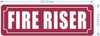 NYC FIRE RISER SIGN