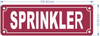 HPD SPRINKLER SIGN