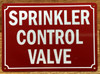 SPRINKLER CONTROL VALVE SIGN