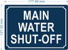 NYC MAIN WATER SHUT-OFF SIGN