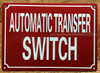 HPD AUTOMATIC TRANSFER SWITCH SIGN