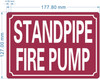 FD STANDPIPE FIRE PUMP SIGN