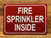 FIRE SPRINKLER INSIDE COMPLIANCE SIGN