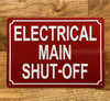 FD ELECTRICAL MAIN SHUT-OFF SIGN