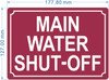 NYC MAIN WATER SHUT OFF SIGN