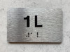 NYC APT NUMBER 1L SIGN-UNIT NUMBER SIGN WITH RAISED LETTERS