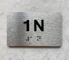 APT NUMBER 1N COMPLIANCE SIGN-UNIT NUMBER COMPLIANCE SIGN WITH RAISED LETTERS