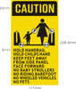 HPD ESCALATOR RULE STICKER SIGN