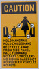 ESCALATOR RULE STICKER COMPLIANCE SIGN