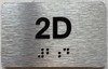 APT NUMBER 2D SAFETY SIGN-UNIT NUMBER SAFETY SIGN WITH RAISED LETTERS
