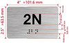 HPD APT NUMBER 2N SIGN-UNIT NUMBER SIGN WITH RAISED LETTERS