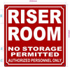 FD REFLECTIVE RISER ROOM SIGN