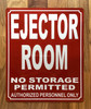 NYC EJECTOR ROOM SIGN