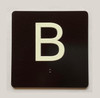 ELEVATOR FLOOR NUMBER THE LEXINGTON AVE LINE  (B- BASEMENT) COMPLIANCE SIGN