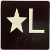 NYC ELEVATOR FLOOR NUMBER THE LEXINGTON AVE LINE (STAR L- STAR LOBBY) SIGN