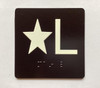 FD ELEVATOR FLOOR NUMBER THE LEXINGTON AVE LINE (STAR L- STAR LOBBY) SIGN