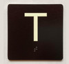 ELEVATOR FLOOR NUMBER THE LEXINGTON AVE LINE (T-TERRACE) COMPLIANCE SIGN
