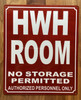 NYC HWH ROOM SIGN