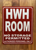 HPD HWH ROOM SIGN