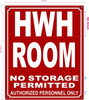 HWH ROOM SAFETY SIGN