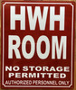 HWH ROOM COMPLIANCE SIGN