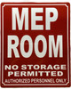 HPD MEP ROOM SIGN/MECHANICAL