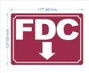 FDC ARROW DOWN COMPLIANCE SIGN