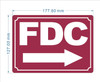 FD FDC RIGHT ARROW SIGN