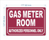 FD GAS METER ROOM SIGN