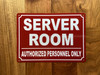 FD SERVER ROOM SIGN