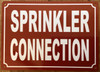 SPRINKLER CONNECTION SIGN