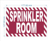 FD SPRINKLER ROOM SIGN -ZEBRA LINE