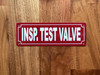 FD INSPECTOR TEST VALVE SIGN