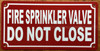 FIRE SPRINKLER VALVE