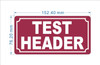 HPD TEST HEADER SIGN