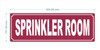 HPD SPRINKLER ROOM SIGN