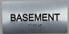 Basement Floor Number Sign -Tactile Signs Tactile Signs  Floor Number Tactile Touch   Braille sign - The Sensation line  Braille sign