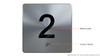 Elevator floor number sign