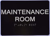 Maintenance Room Sign -Tactile Signs  The Sensation line  Braille sign