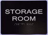 Storage Room Sign -Tactile Signs  The Sensation line Ada sign