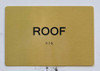 ROOF Sign -Tactile Signs Tactile Signs   The Sensation line Ada sign