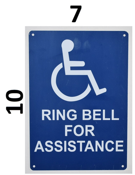 ring bell for assistance sign