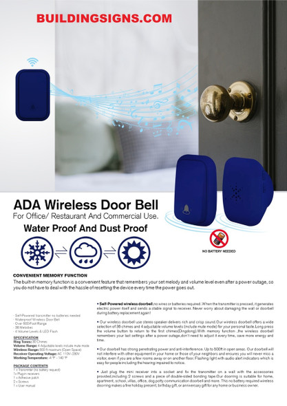 ADA Compliant doorbell